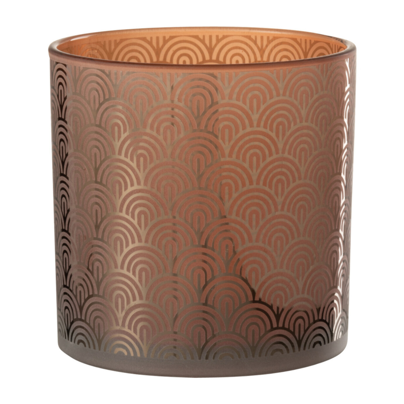 J-Line photophore Arc - verre - orange - large