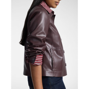 Elena Mirò - Chaqueta de tejido revestido - Burgundy