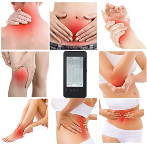 EMS Stimolatore Muscolare MHD-28 portatile. 28 modalità, 20 intensità, 2 canali duali. Dimensioni compatte, batteria ricaricabile.