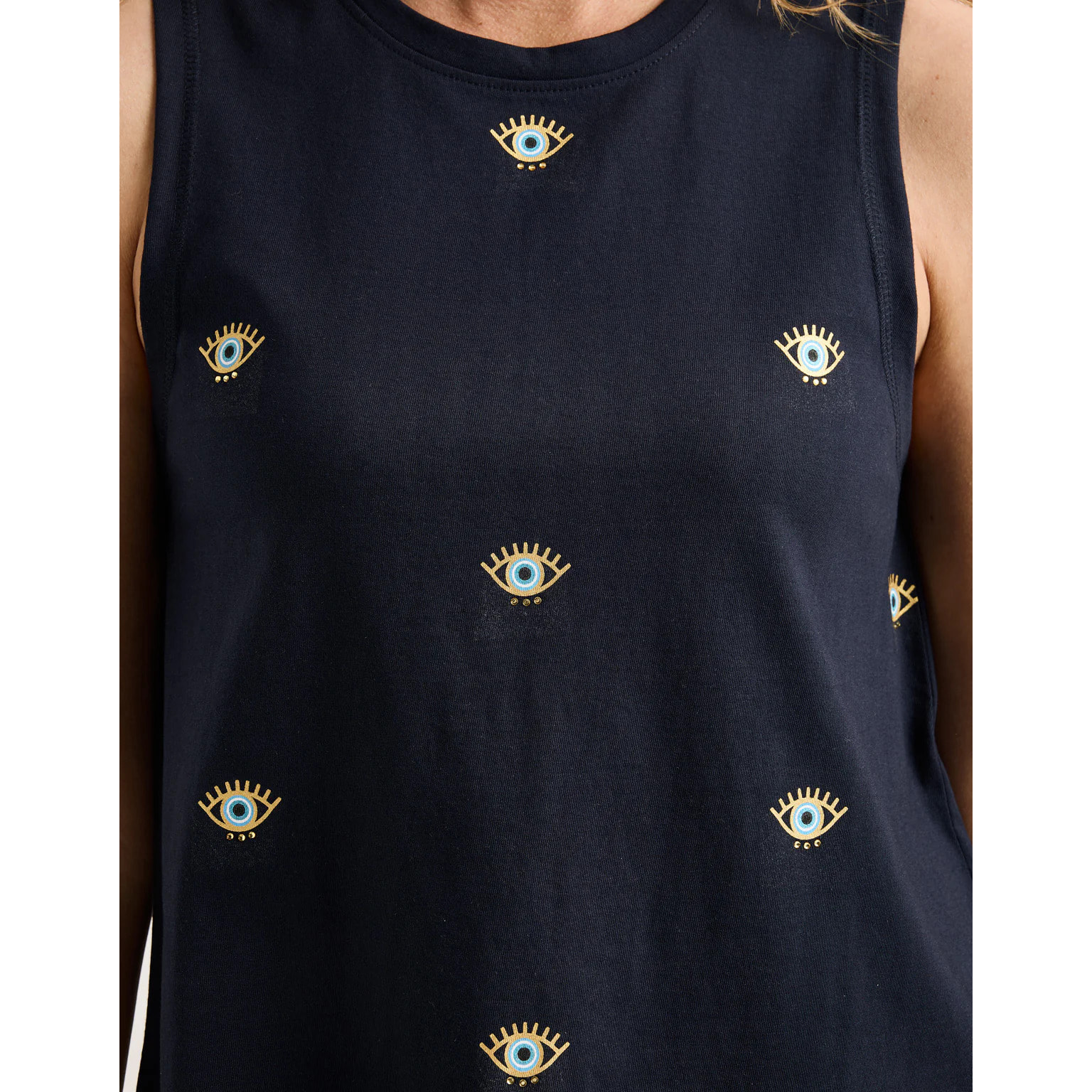 Camiseta sin Mangas Azul Marino - Pantike