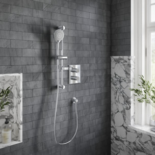 Ensemble de douche à trois jets Villeroy & Boch Universal Chrome