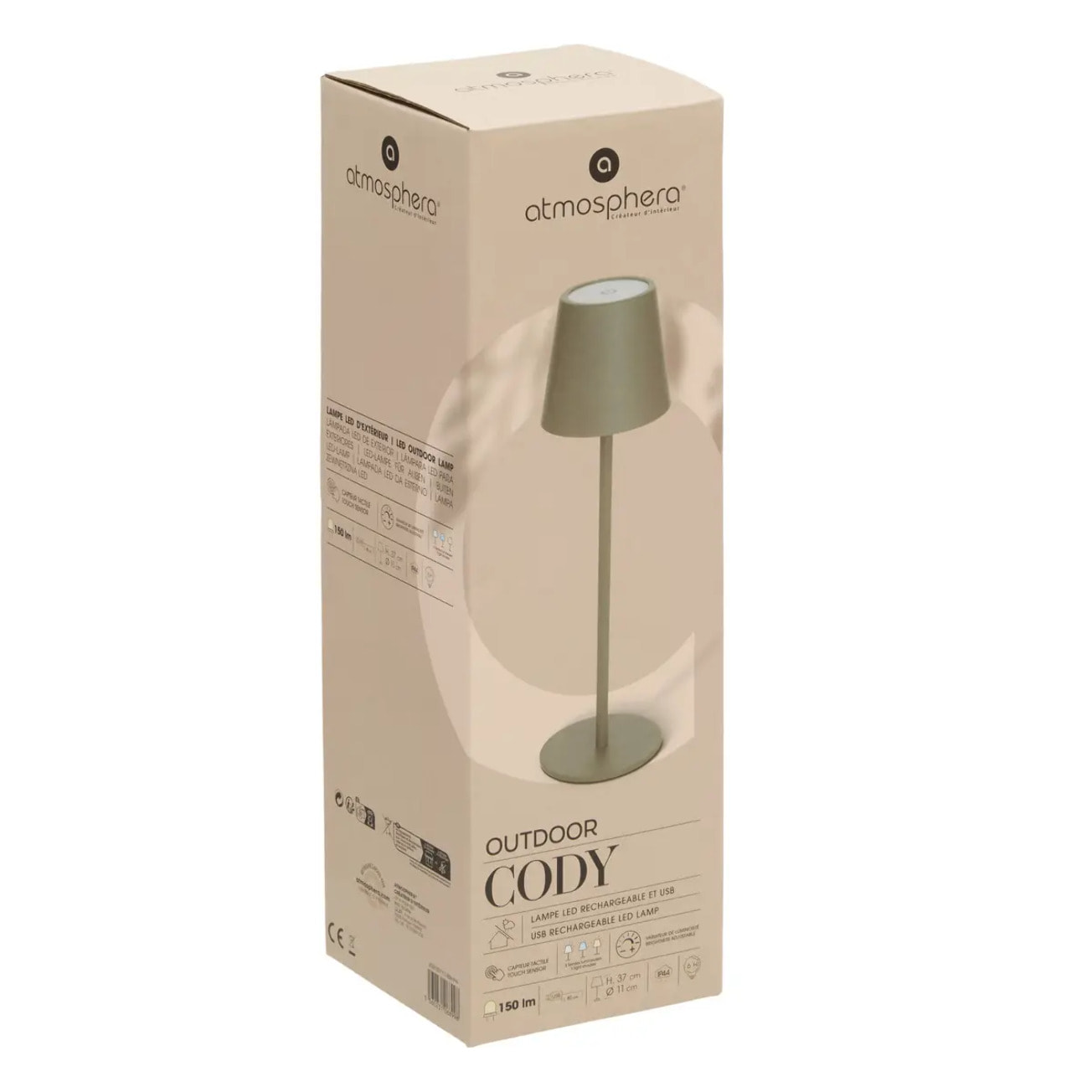Lampe d'extérieur Cody H37cm vert laurier