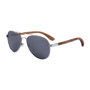 Gafas de Sol Feler 1705M-2 - SILVER Polarizadas de Madera Unisex 54 mm