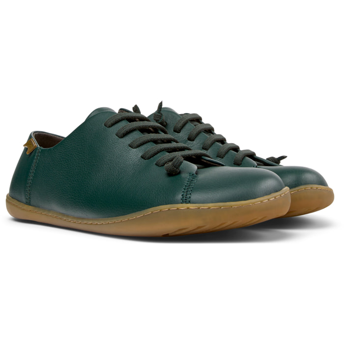 Zapatillas - CAMPER Peu Cami - Verde - Cuero liso