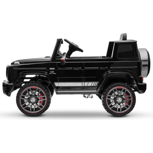 Coche de bateria MERCEDES-BENZ G63 AMG BLACK vehículo eléctrico infantil 12V 3 años