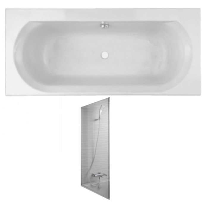 Baignoire Elise + pare bain