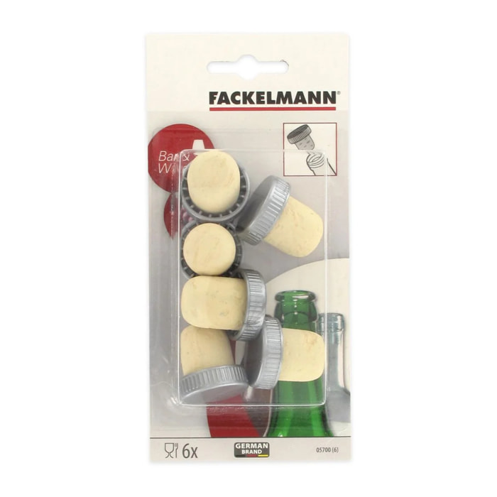 Lot de 12 bouchons de liège Fackelmann Bar Concept