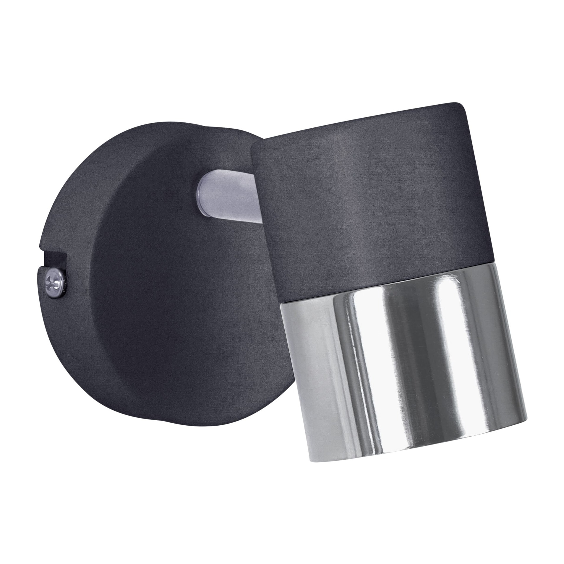 Forlight Foco Cloc Single Negro - Iluminación Moderna y Personalizable, Aluminio Resistente, Compatible con Bombillas E27, Diseño Elegante para Hogar