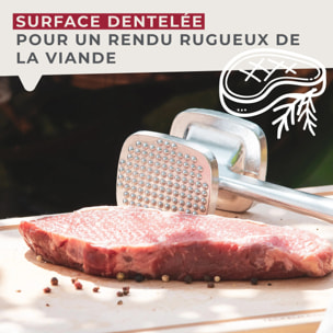 Attendrisseur à viande en aluminium 28 cm Fackelmann Basic