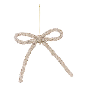 SDN PLF NOEUD RED/GOLD 17CM
