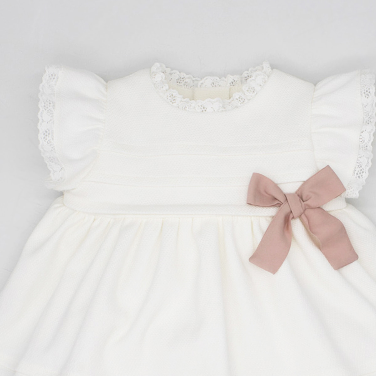 VESTIDO PIQUÉ LORZAS BLANCO