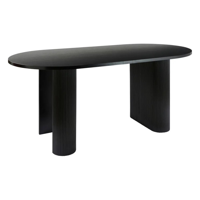 Table à manger "Olova" noir 180x90x76cm