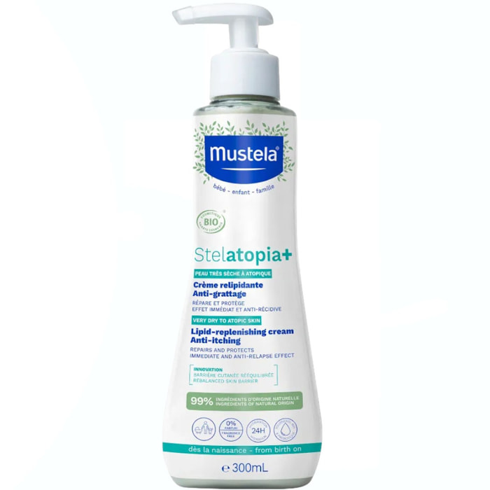 Stelatopia+ - Crème Relipidante Anti-Grattage Bio