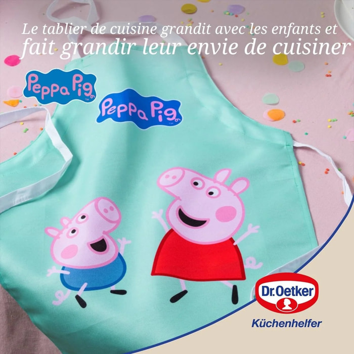 Tablier de cuisine pour enfants Dr. Oetker Peppa Pig