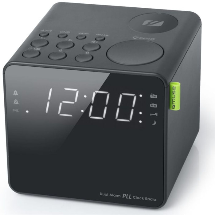 Radio réveil MUSE M-187 CR noir
