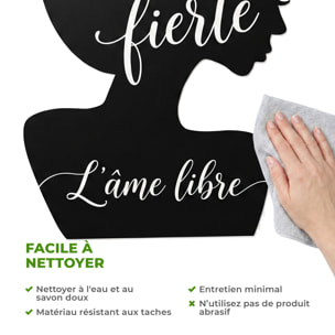 Sticker ardoise tableau noir - stickers muraux adhésif effaçable - SILHOUETTE FEMME
