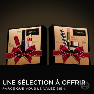 L’Oréal Paris Coffret Cadeau Femme Luxe – 1 Sérum Filler Anti-Rides Acide Hyaluronique + 1 Mascara Noir Huile de Ricin Lash Para