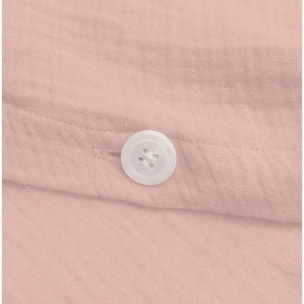 Housse de couette unie en coton, GAZE DE COTON