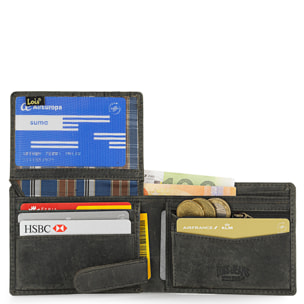 Cartera Hombre Piel Lois Brock Negro