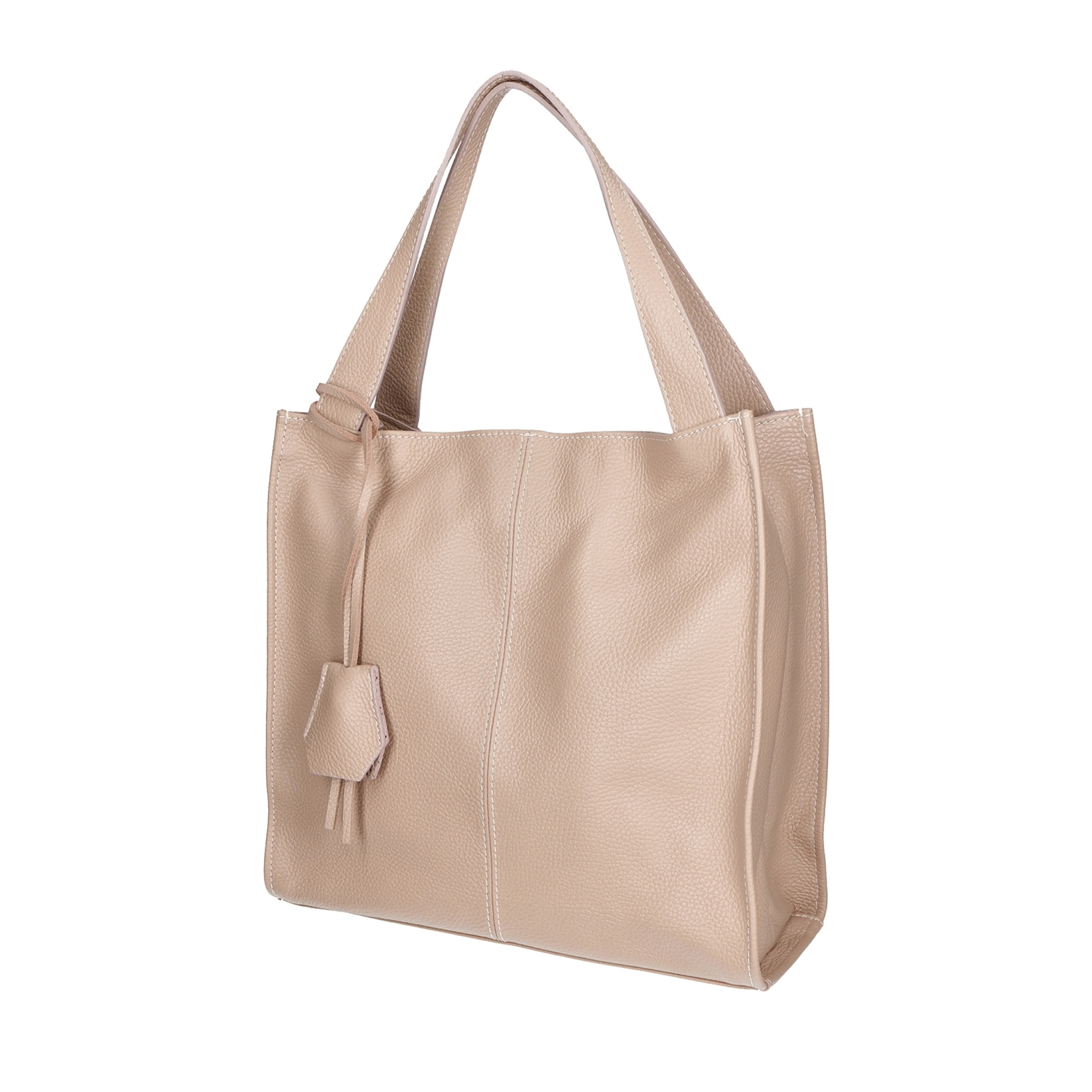 Borsa a spalla da donna In Vera pelle Made in Italy 34x32x11 cm