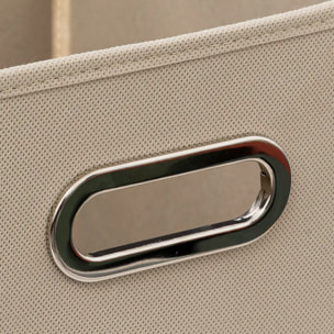 Panier tissu 31x31cm "Mix N' Modul" lin