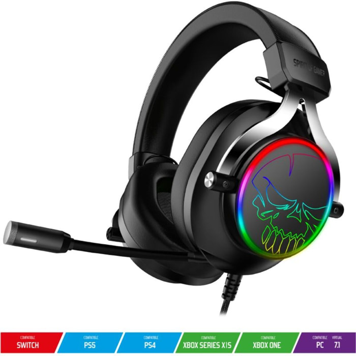 Casque gamer SPIRIT OF GAMER XPERT H600 USB 7.1 PC