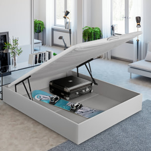 Canapé Abatible 32CM | ENVÍO, MONTAJE Y RECOGIDA ANTIGUO INCLUIDO | Madera | Color Blanco | Gran capacidad | ROYAL SLEEP