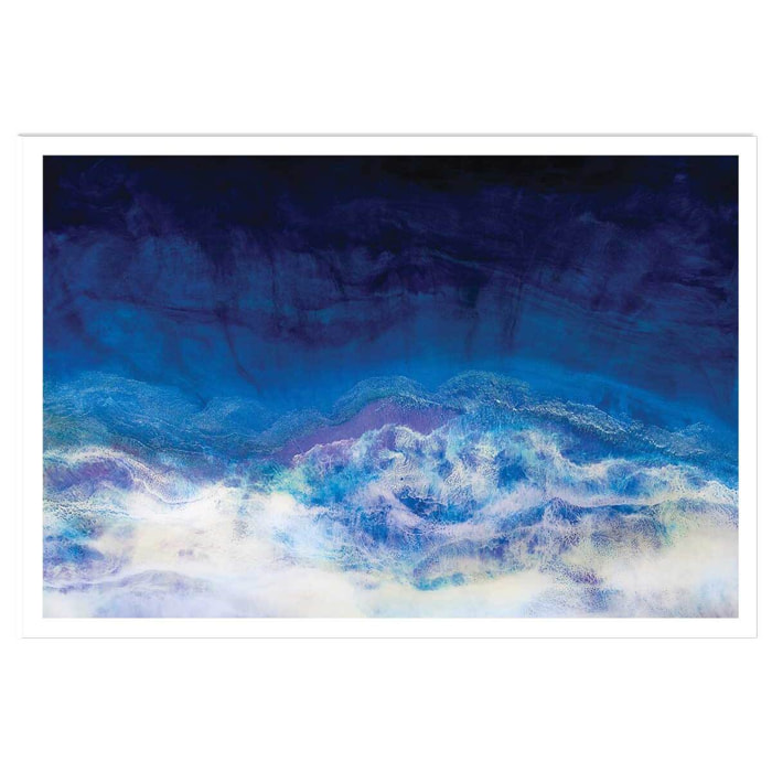 Poster bleu glacier Affiche seule