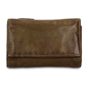 Portafoglio uomo in vera pelle - Modello Boreal - Casual - 14.0 x 9.0 x 4.5 cm