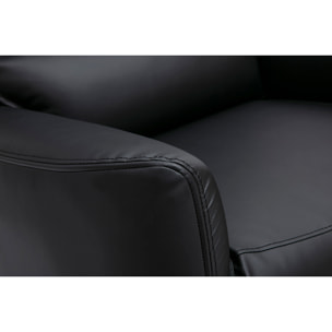 Fauteuil relax électrique noir RACHEL