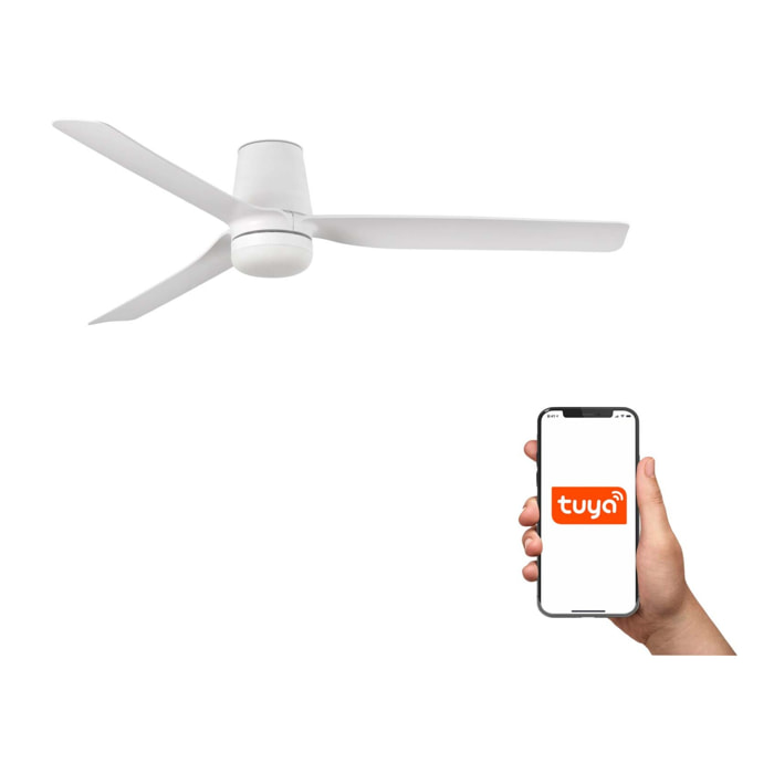 MINI PUNT TUB S LED Ventilateur de plafond blanc TUYA