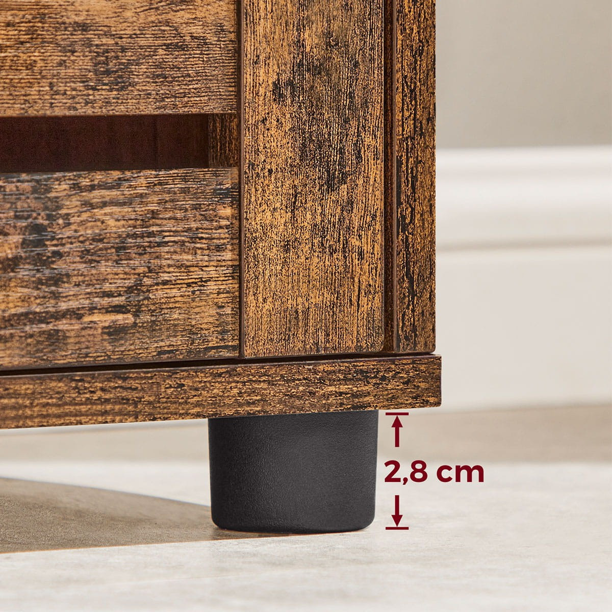 Colonna Bagno Loft in Legno Rustico con Ante a Persiana