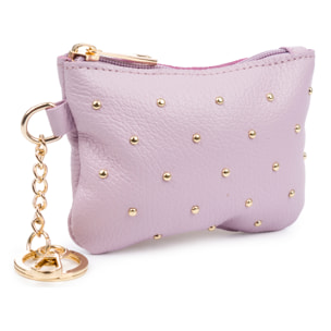 Bellosguardo Monedero Mujer. De piel auténtica acabado Dollaro con detalles metálicos.