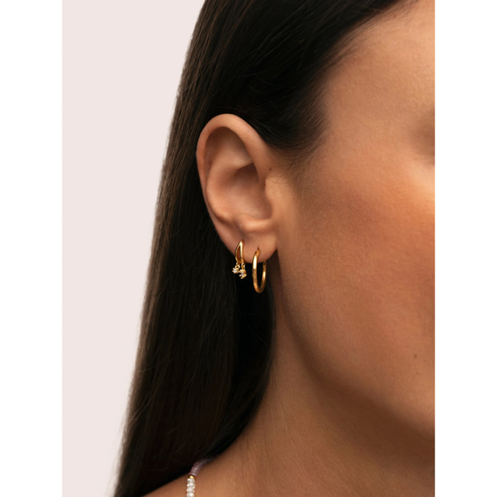 Orecchino Luzia Argento Placcato Oro