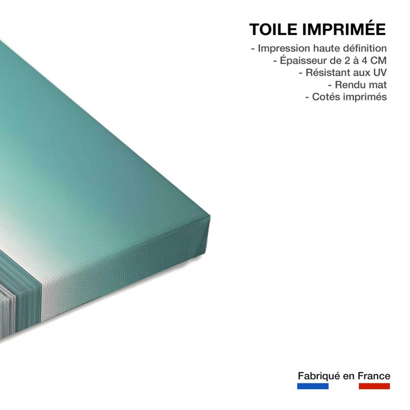 Tableau balade au bord de l'eau Toile imprimée