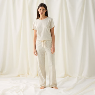 Pantalón de algodón de orgánico estampado floral Donnap color azul Viscosa