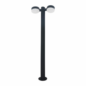 Forlight Farola Exterior IP54 Pale LED 21W Blanco Neutro - 4000K Gris Urbano para Exterior de Jardín, Entrada, Camino