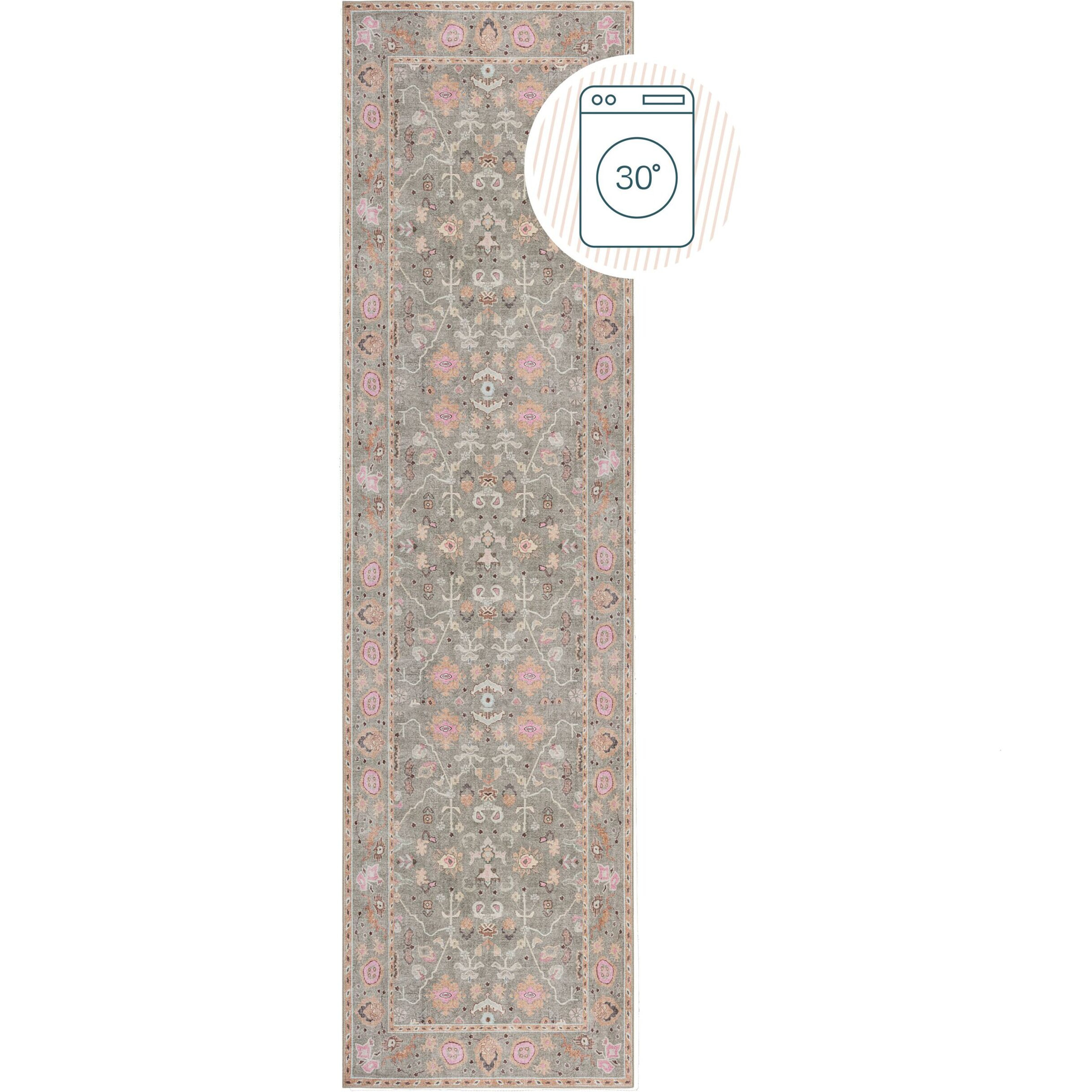 Tapis lavable de couloir  UNA FLORAL
