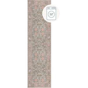 Tapis lavable de couloir  UNA FLORAL