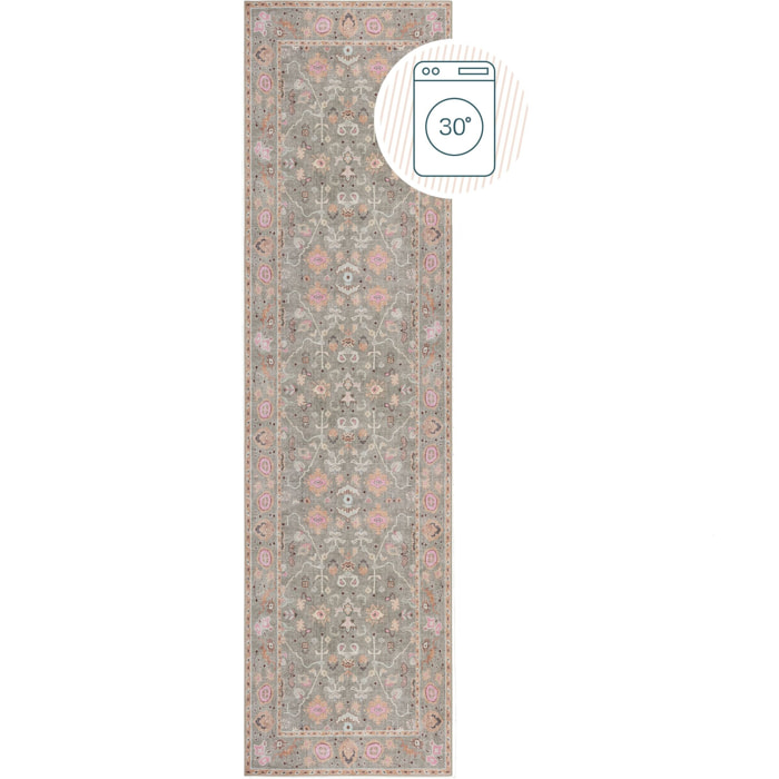 Tapis lavable de couloir  UNA FLORAL