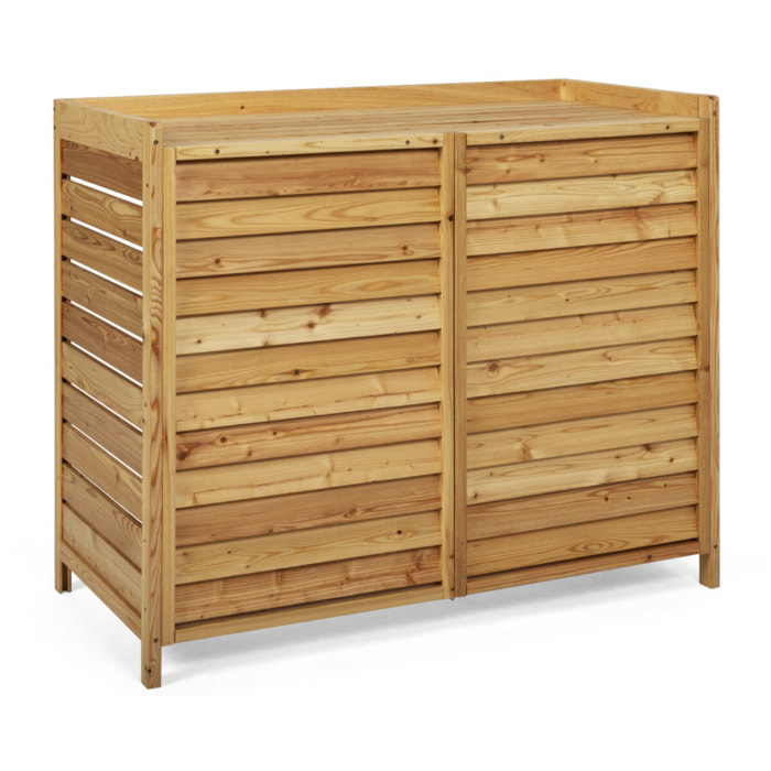 Cache clim extérieur en bois