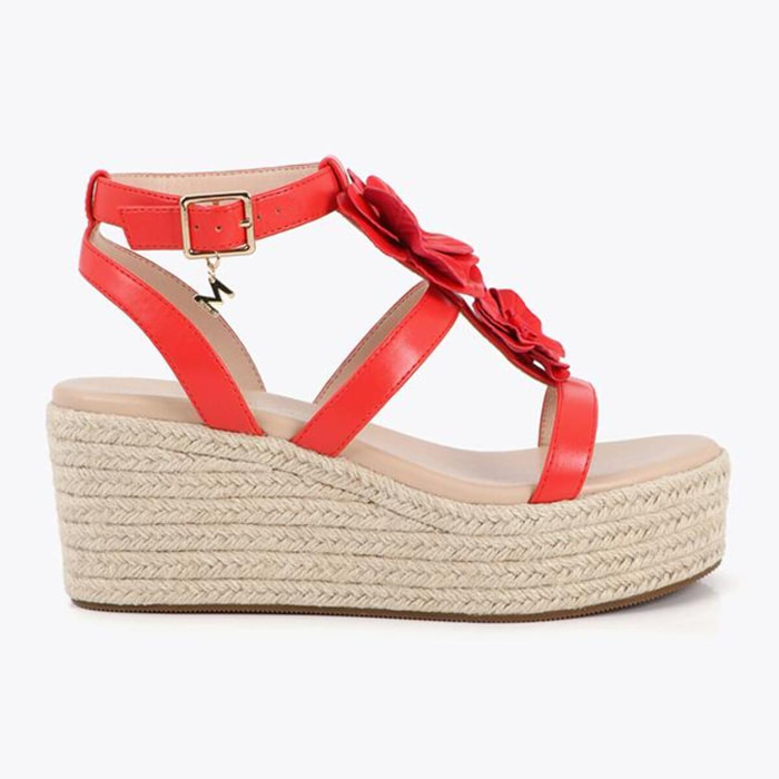 Zeppa con decorazioni floreali