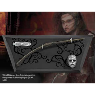 Harry Potter Bacchetta Magica Bellatrix Lestrange + Espositore Noble Collection