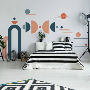 Papier peint - Ambiance Sticker - ARCHES ART MODERNE ET DEMI CERCLES - Intissé - 160x120cm