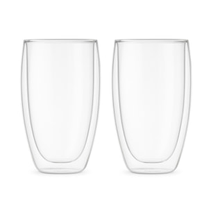 2 Tasses à Latte - Double Paroi - 450 ml