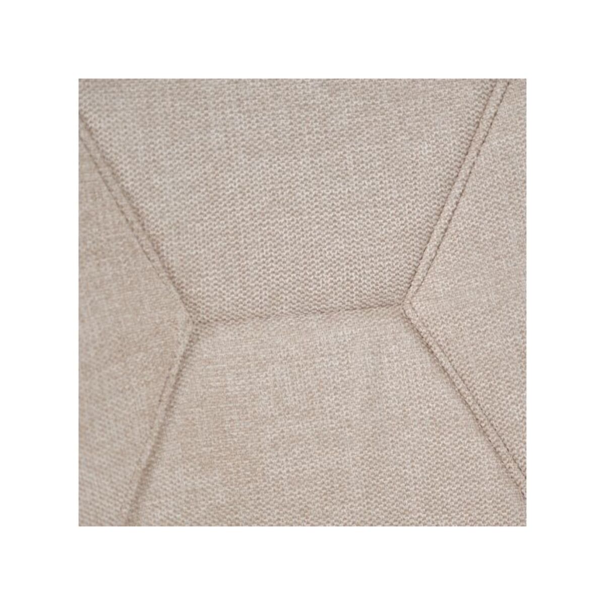 Chaise en tissu avec accoudoirs et pieds métal noir - MIKI