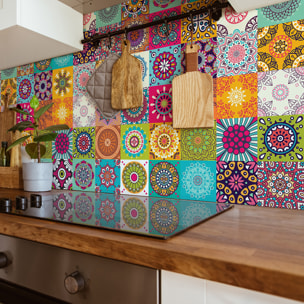 Sticker crédence adhésive - CARRELAGES DU SUD - 60x100cm