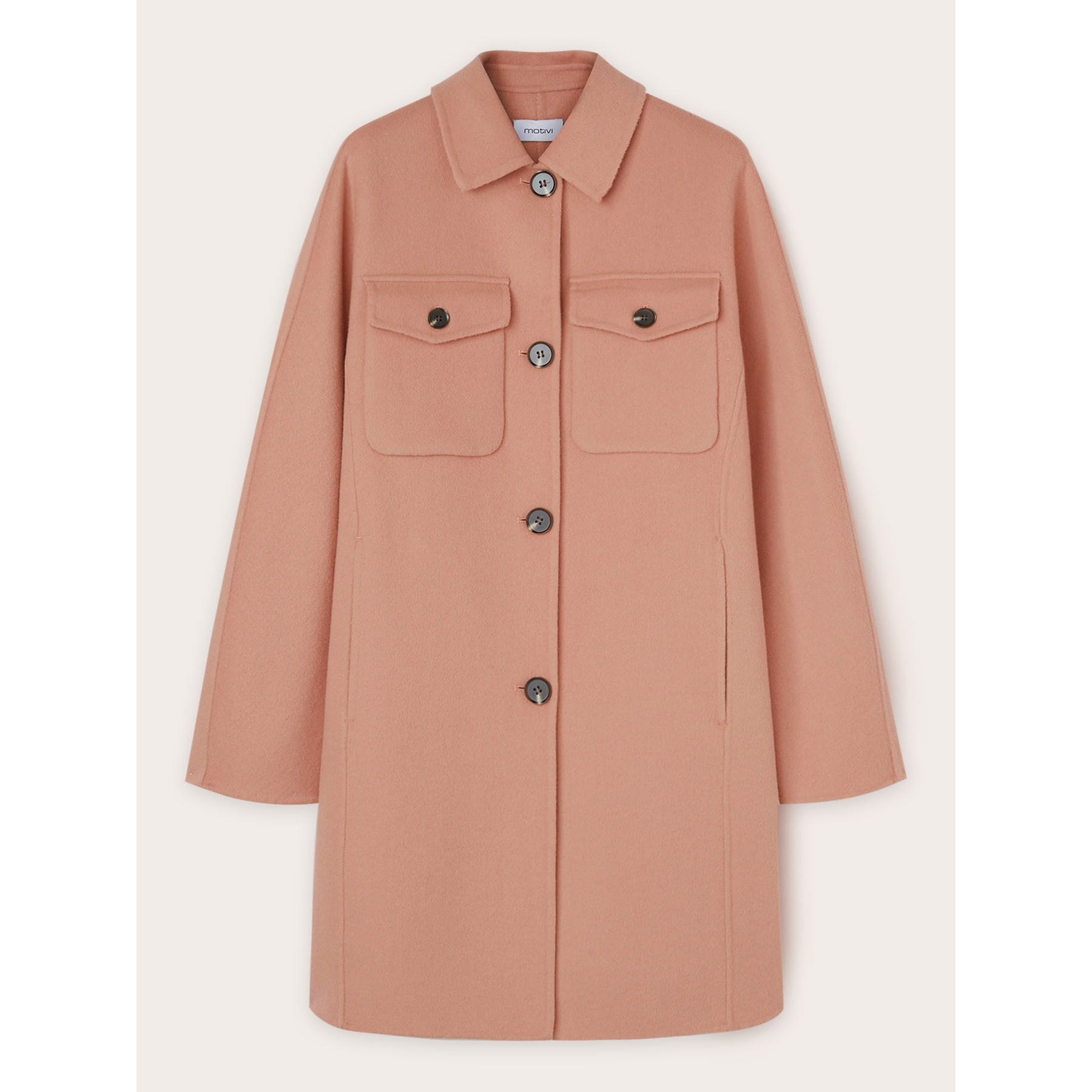 Motivi - Cappotto kimono in lana - Rosa