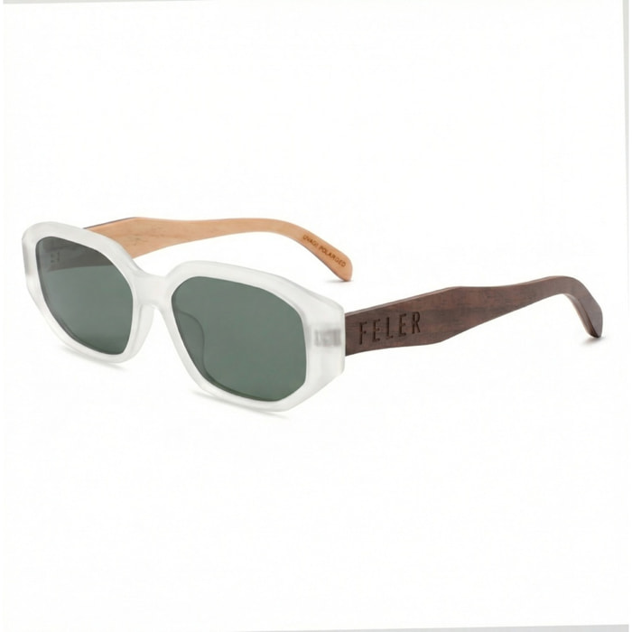 Gafas de Sol Feler 1617-3 Polarizadas de Madera Unisex 54 mm