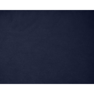 Klimt - lit coffre - 140x190 - en velours - sommier inclus - Bleu marine